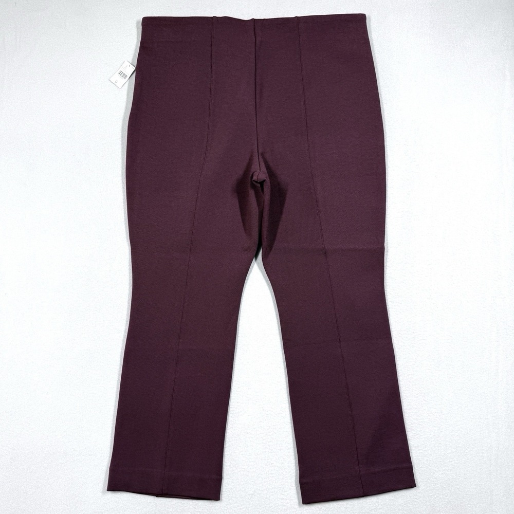 Maeve Anthropologie Pants Womens XL Poppy Kick Flare Pull On Pant Cocoa Plum NWT - Picture 6 of 15